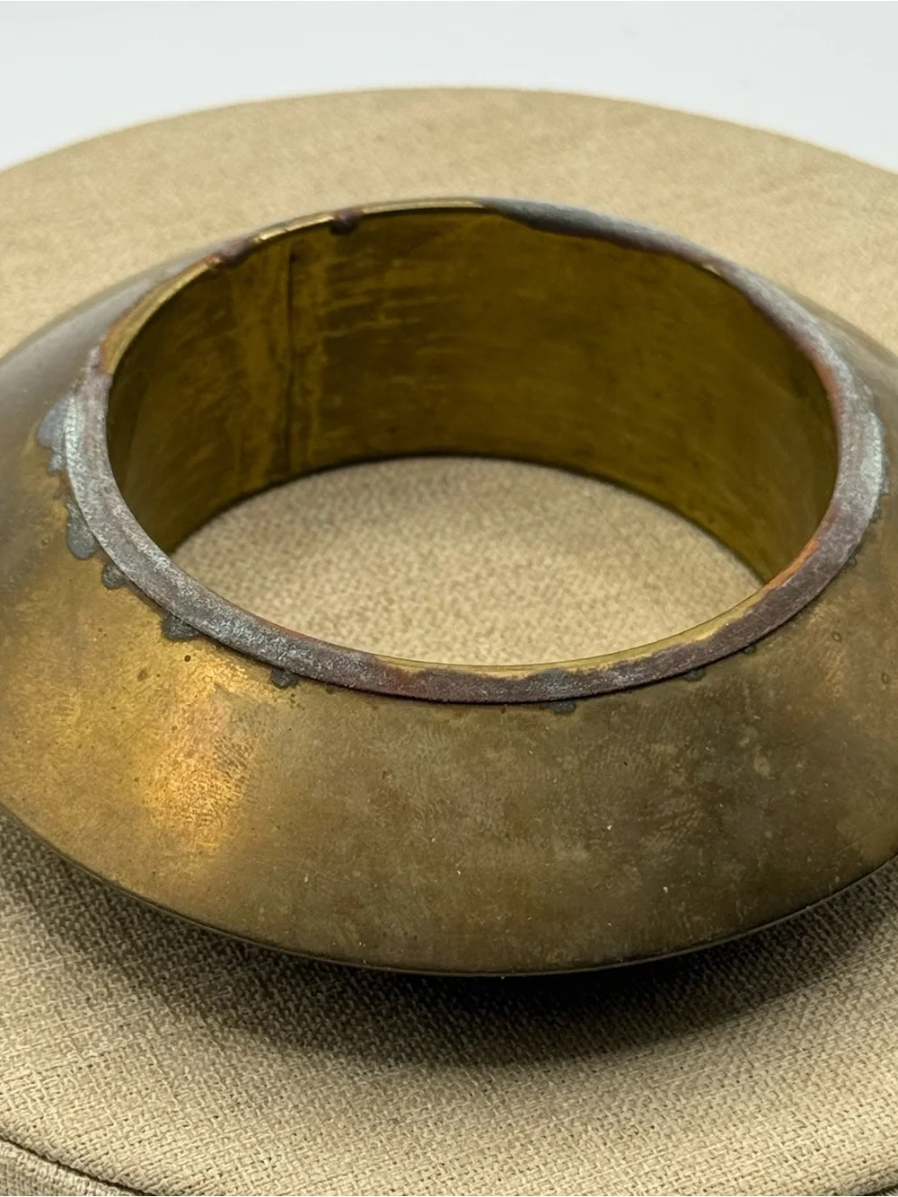 Brass Gold Tone Wide Cuff Bracelet - Women's Fashion Jewelry